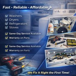 👉 ¿Tu lavadora o secadora dejó de funcionar? 😩
👉 ¡No gastes en una nueva! 💸 Nosotros la reparamos rápido y con garantía 💯
👉 Servicio el mismo dí