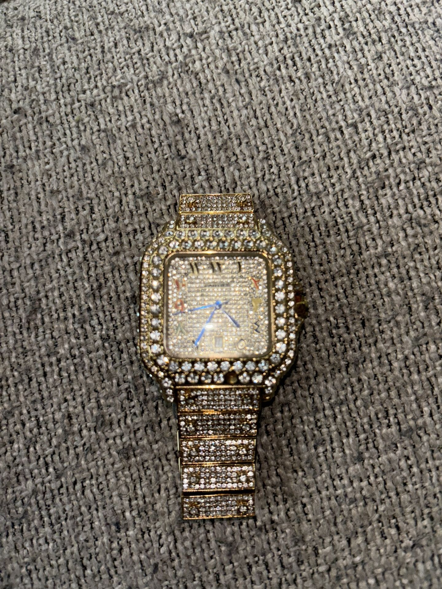 Cartier vvs moissanite diamond watch