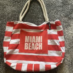 Beach Tote Bag Miami Florida 