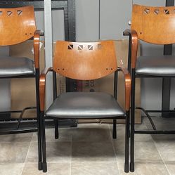 Set of 2 Barstools and Matching Chair