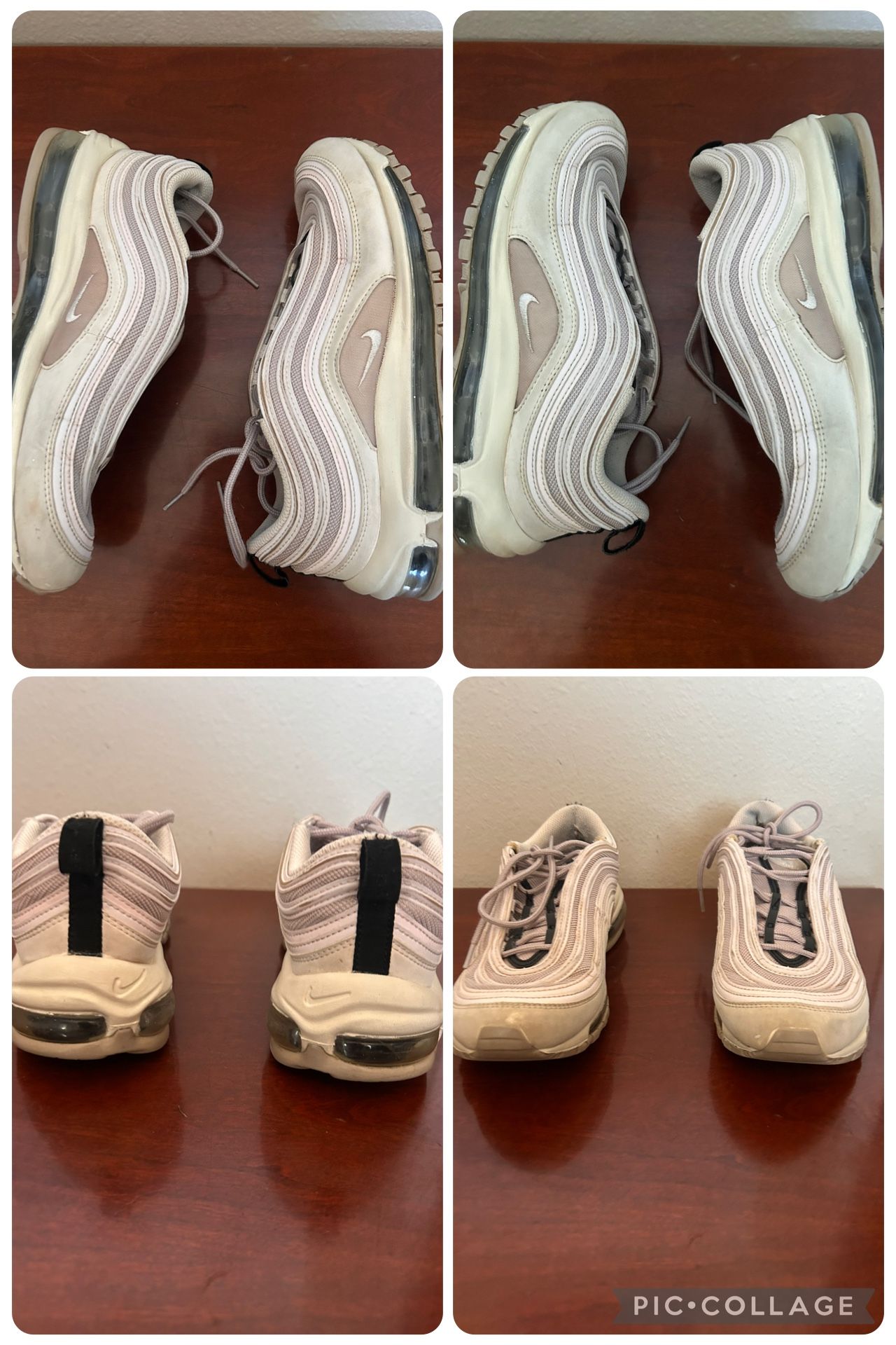 Nike Air Max 97 Pale Pink Violet Ashe Women's Size 9 Athletic Shoes 921733-602