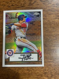 Juan Soto Topps Series 1 Chrome Card