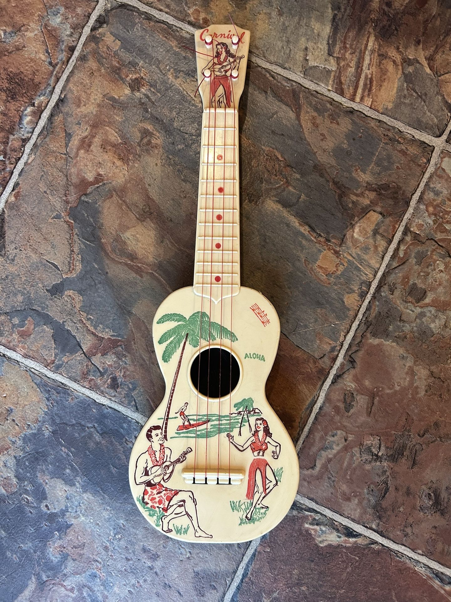 Vintage 1970s Carnival Ukulele Toy