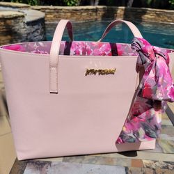 Betsey Johnson Large Pink Tote