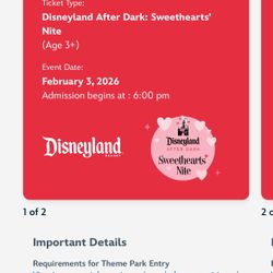 Sweethearts Night Tickets 