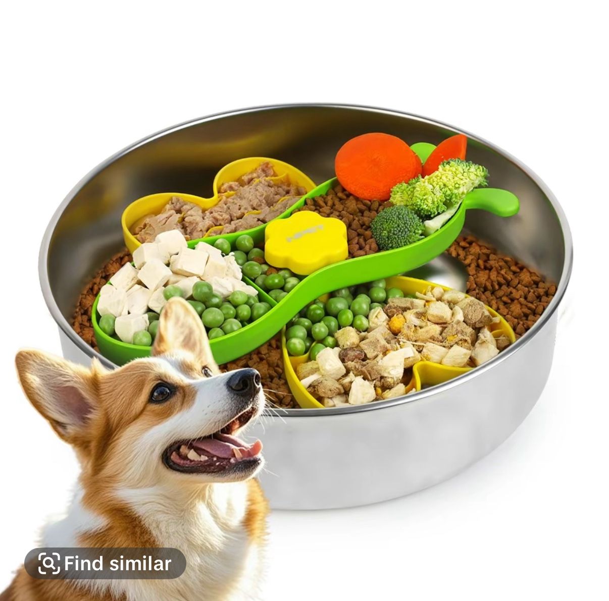 Stainless Steel Detachable Puzzle Feeder Dog Slow Bowls for Dog Training