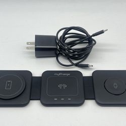 Mycharge 3-In-1 Wireless Charging Pad.