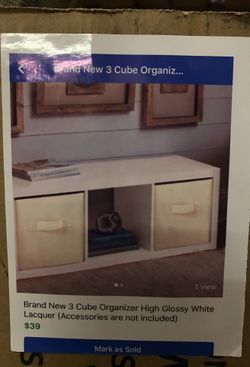 Brand new, 3 Cube Organizer