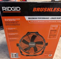 RIDGID 18V Brushless Hybrid 18-Inch Drum Fan