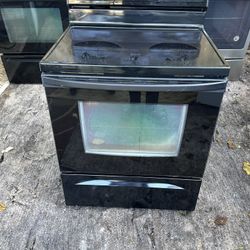 Kenmore Glass Top Black Stove 