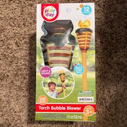 Torch Bubble Blower - Brown Bubble Torch with Light & Sound