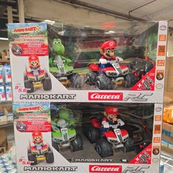 NEW Mario BROS Mariokart RC Bundle With MARIO & YOSHI racing Toy