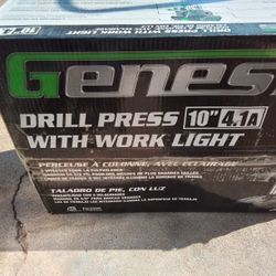Genesis Drill Press With Work Light 