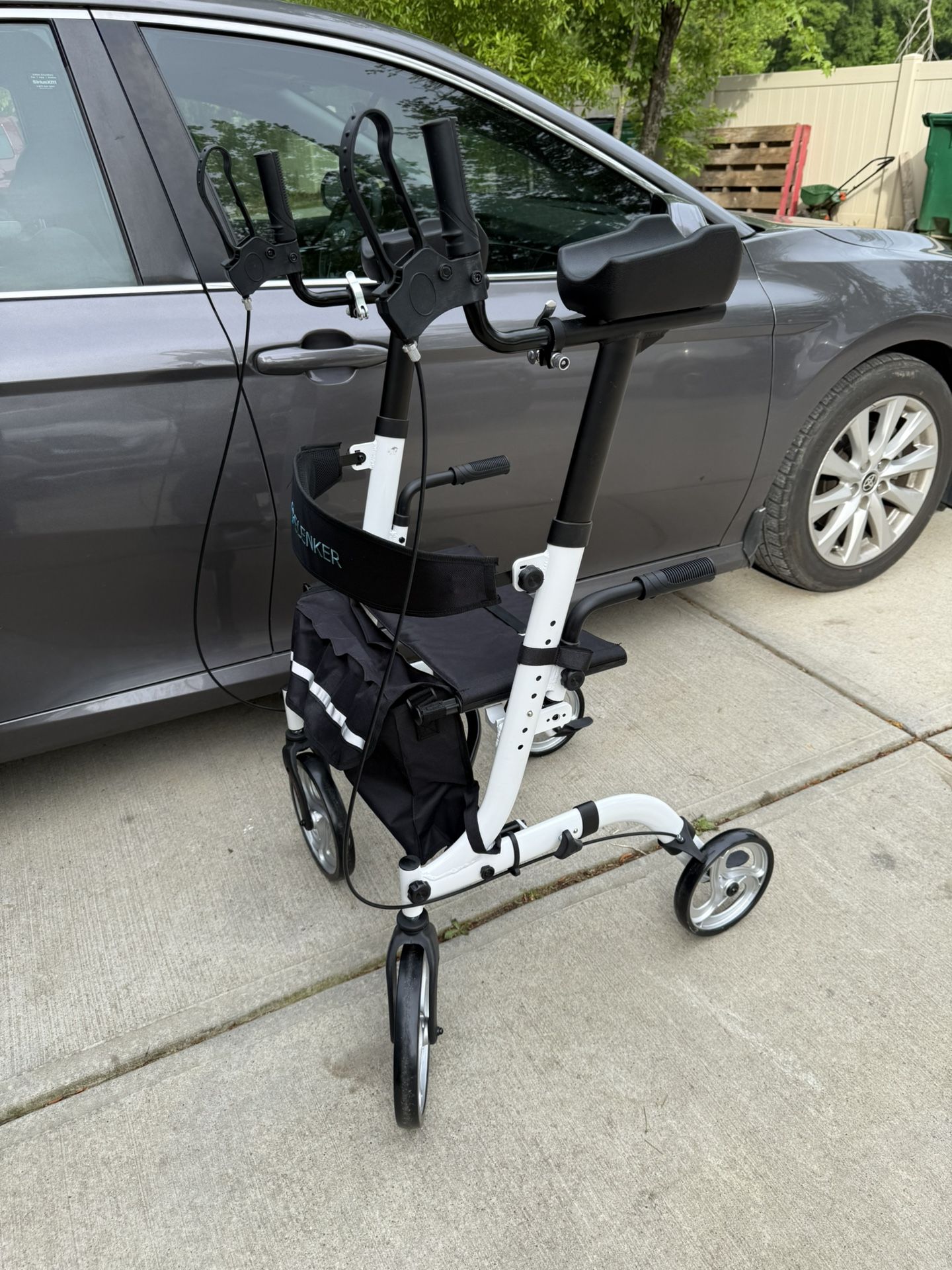 ELENKER UPRIGHT WALKER STAND UP FOLDING ROLLATOR