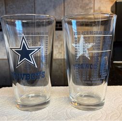 Vintage Dallas Cowboys Glasses