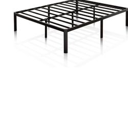 ZINUS Van 16 Inch Metal Platform Bed Frame / Steel Slat Support / No Box Spring Needed / Easy Assembly, Black, Full
