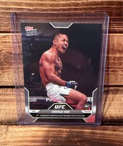 Topps NOW UFC Joshua Van Rookie Trading Card Sport Collection
