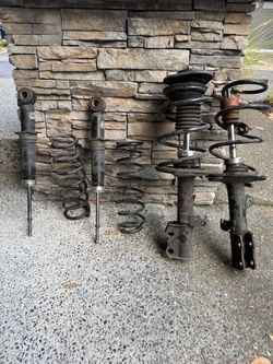 2005-2005-08 Toyota Corolla OEM Front/Rear Struts + Shocks+ Coil Springs