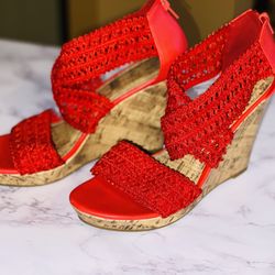 🔥Vintage IMPO Red Wedges (size 7)🔥
