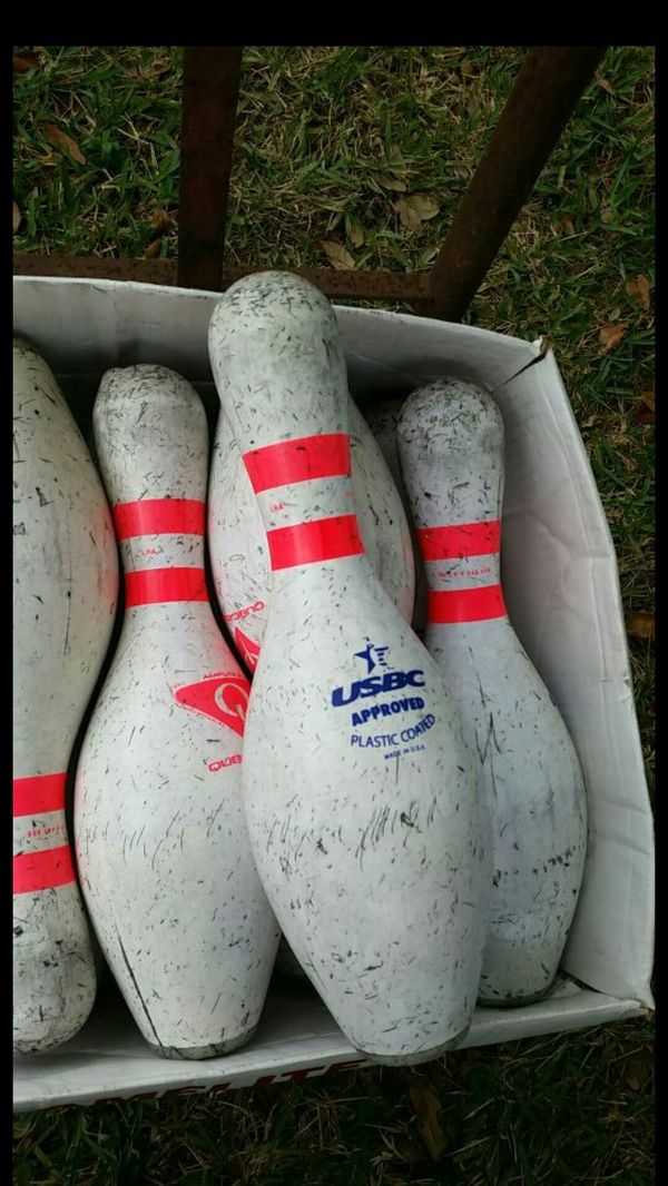 Used bowling pins 1 each for Sale in Homestead, FL OfferUp