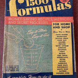 Popular Science Handbook- 1500 Formulas Circa 1947