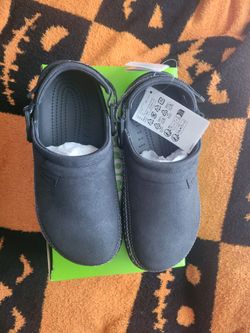 Vegan Suede Winter Crocs Clog (Men's size 6, women's size 8. Two pairs available)