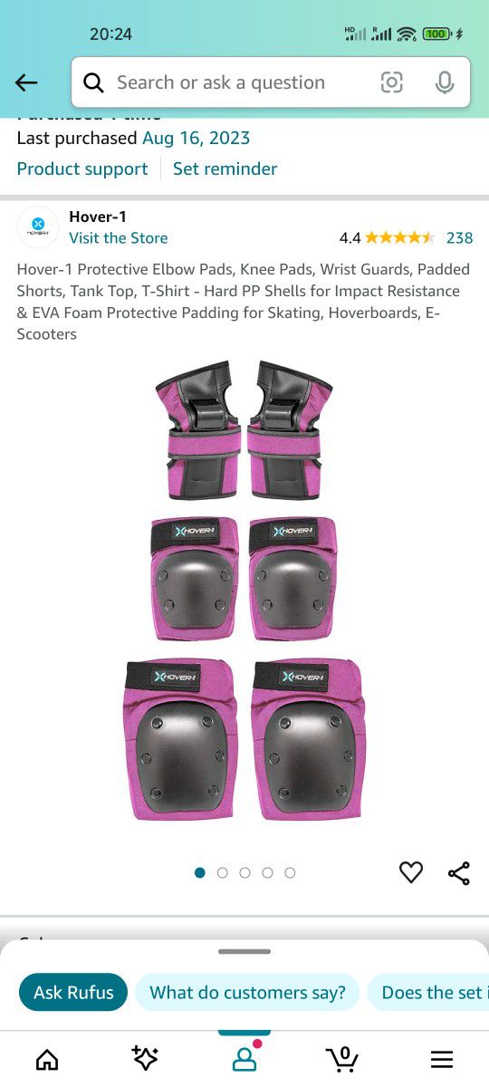 Hover-1 Protective Elbow Pads, Knee Pads,