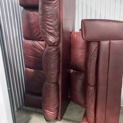 Red Leather Couch