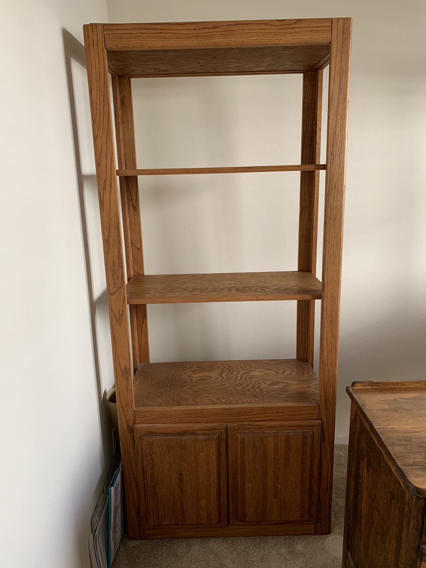 Solid Cabinet with shelves