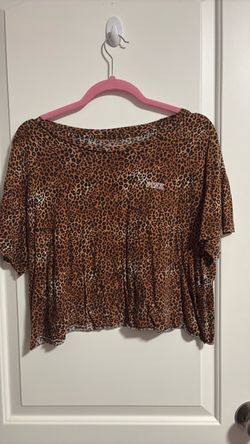 PINK Victoria's Secret Leopard Crop Top