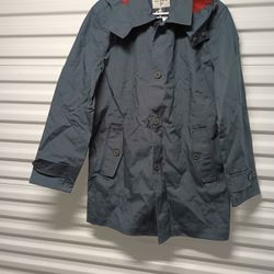 Mens Jacket Dockers Navy Blue Hooded Parka Coat Insulated Lined Size Large NEW NWT


