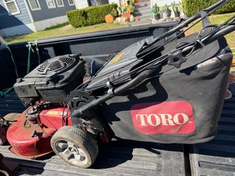 Toro Timemaster 30 in lawnmower and Stihl trimmers