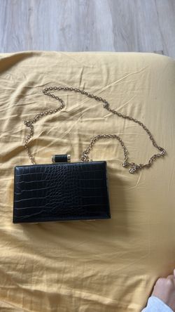 Black Clutch with Chain
