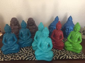 Hand painted Buddahs