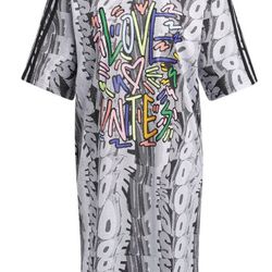 Adidas Originals Love Unites Doodle T-shirt Dress. Size S. Sold Out 