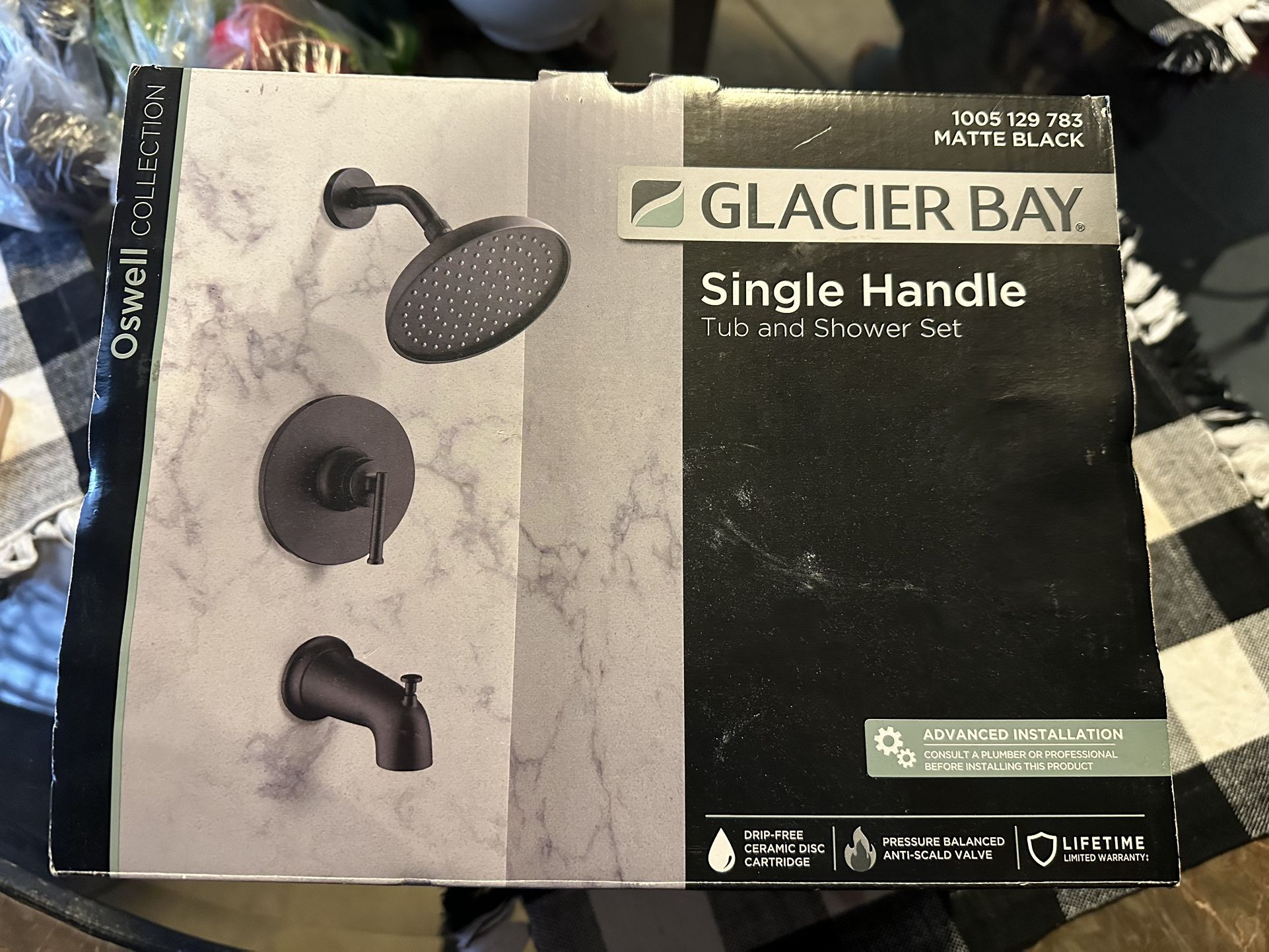 Glacier Bay single handle tub and shower set
