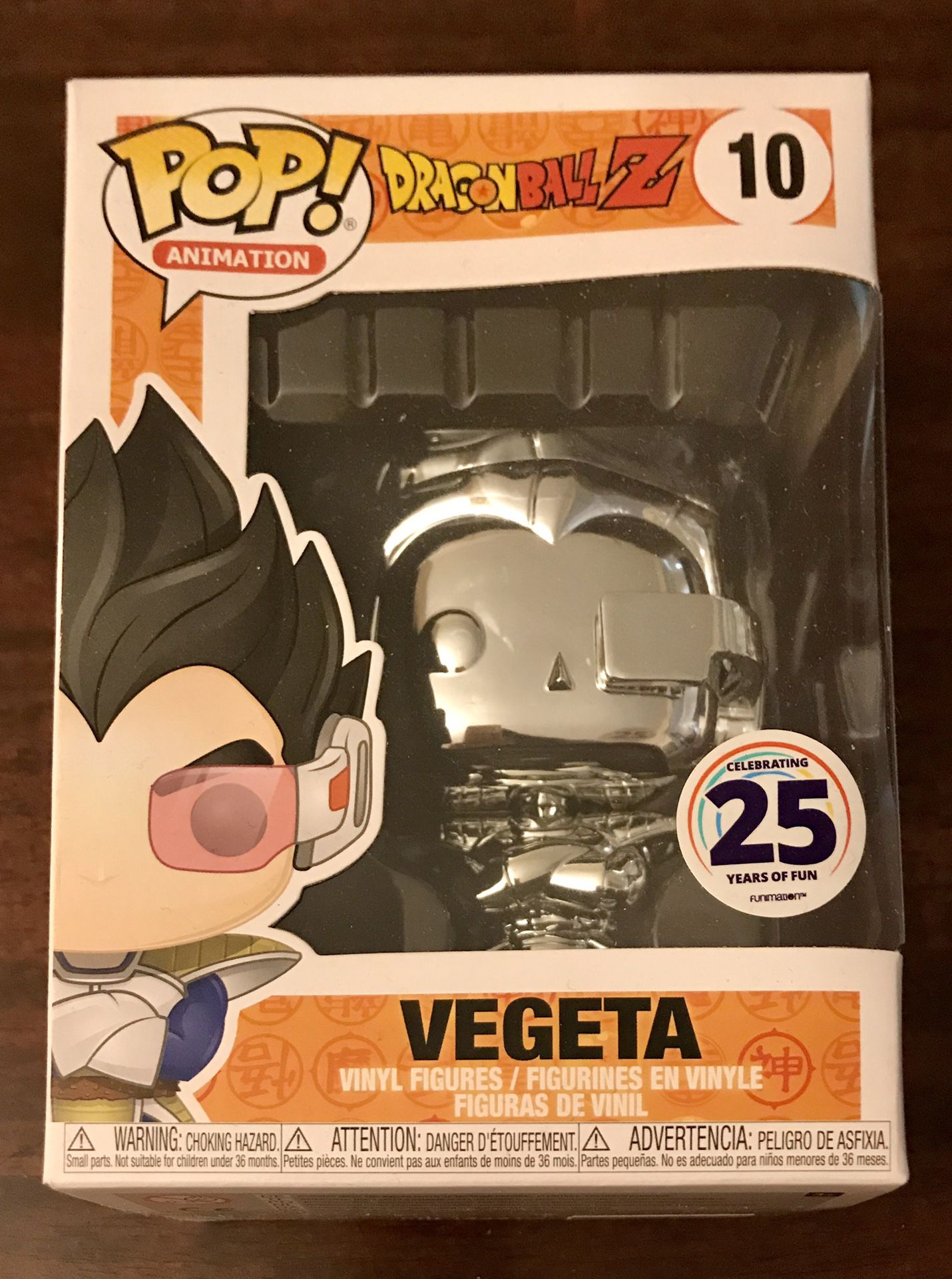 DragonBall Z Chromed Vegeta SDCC 25th Anniversary Funimation Exclusive