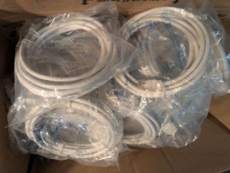 CAT6 UTP 10 ft.  White Lot of 48 Most New in Bag Patch Cables