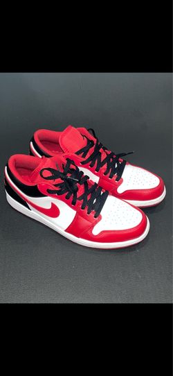 Nike Air Jordan 1 Low Red White Black Size 10.5 Men’s