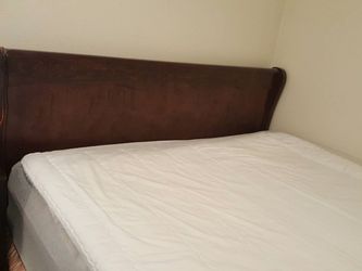 Bed with mattress