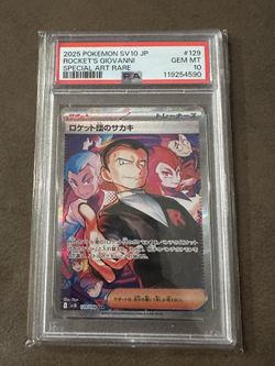 Team Rocket's Giovanni #129 Pokemon Japanese Glory Of Team Rocket Psa 10