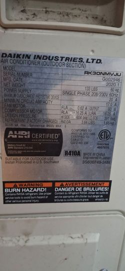 Used Daikin Split unit