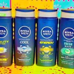 “NIVEA MEN BODY WASH” 