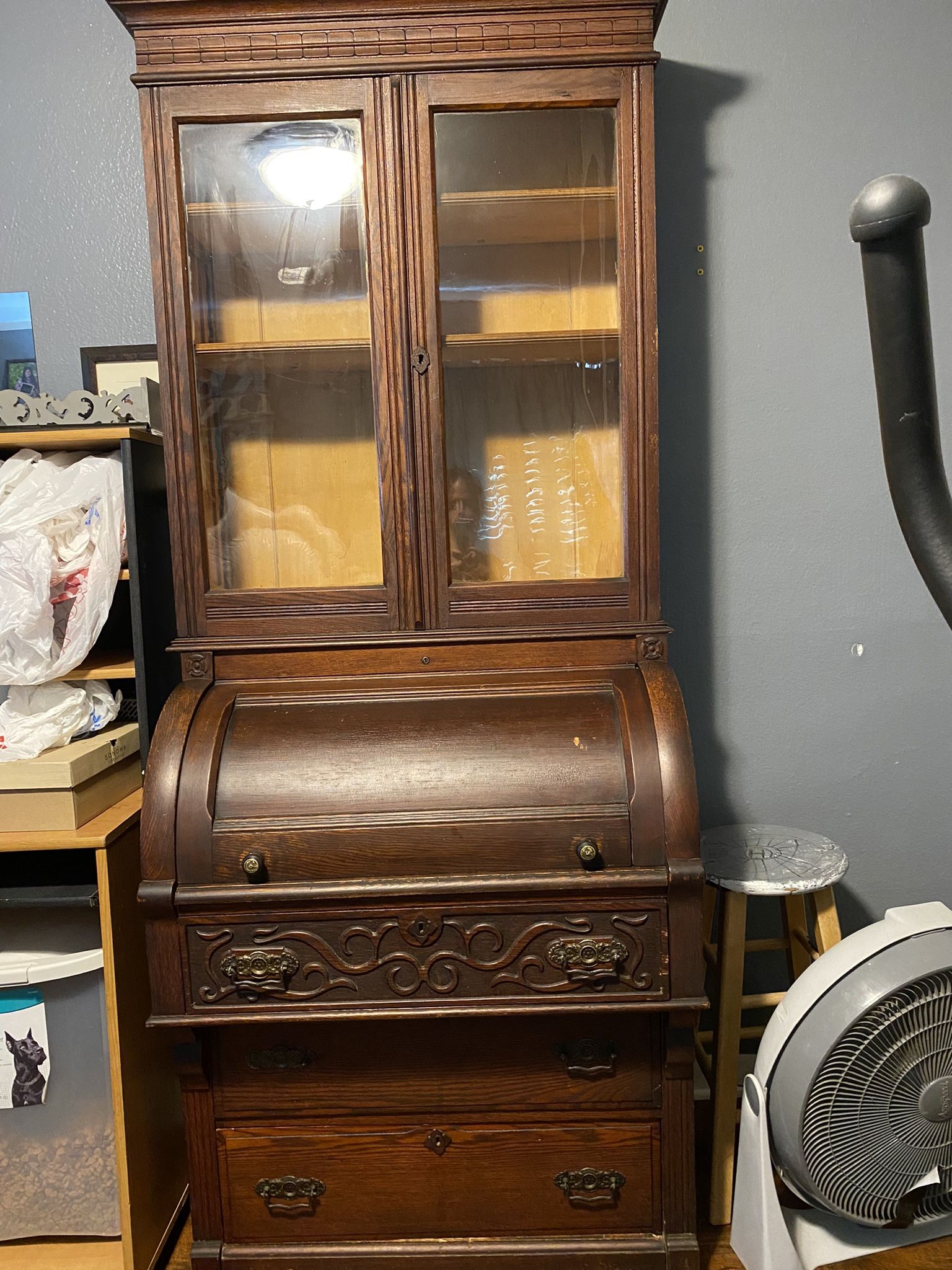 Antique Desk/ Bookcase