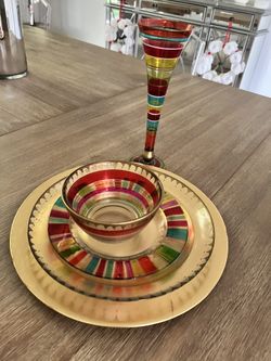 Pier 1 Christmas Plates