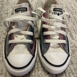 Brand New Kids Size 13 Converse – Glittery Pink, Purple & Blue! ✨