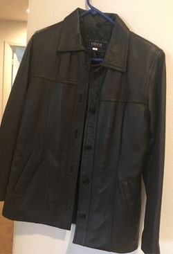 Women real leather jacket small soft