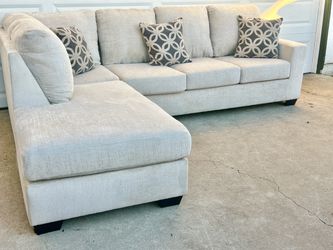 Two piece sectional sofa couch