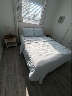Queen bed with mattress!