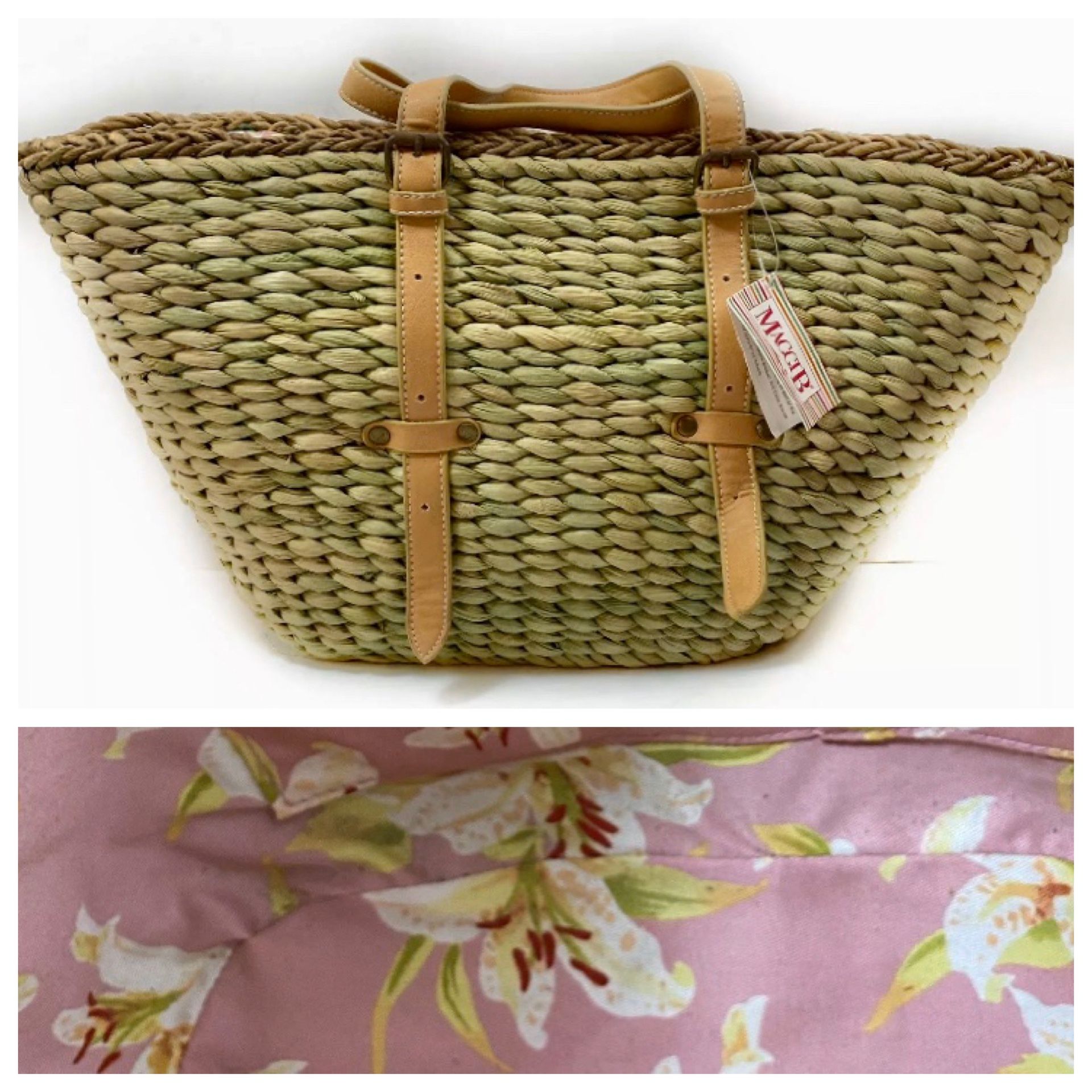 NWT Ganz Maggi B Shopper Tote Bag St. Tropez